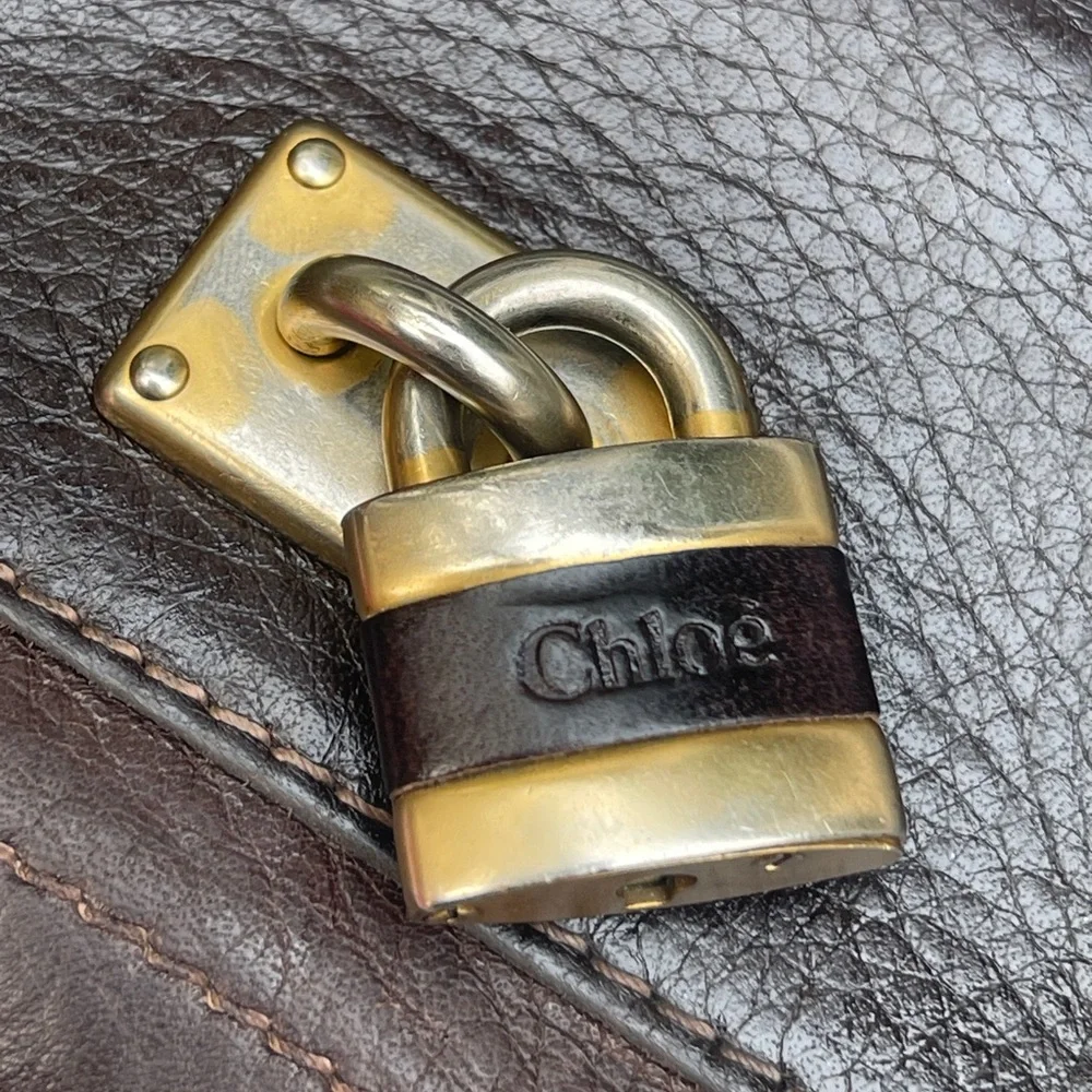 Chloe wallet Paddington lock Leather brown - Picture 15 of 16